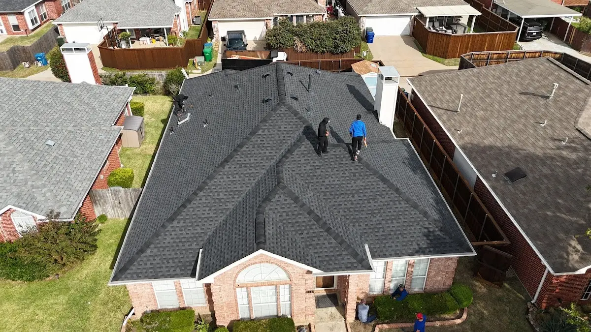 Commercial Roofing work in progress on a Sandston property